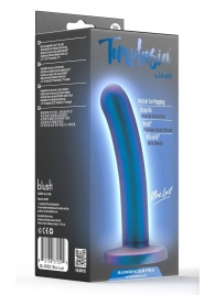 Синяя насадка с гладкой поверхностью Surrender 5.75 Inch Intermediate Pegging Dildo - 14,6 см. - Blush Novelties - купить с доставкой в Кирове