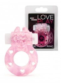Розовое эрекционное виброкольцо в форме зайчика - 1137 - в Кирове купить с доставкой