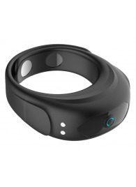 Черное эрекционное виброкольцо на ремешках - Boys of Toys - в Кирове купить с доставкой