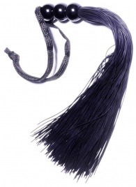 Черная силиконовая плетка - 25,4 см. - Boys of Toys - купить с доставкой в Кирове