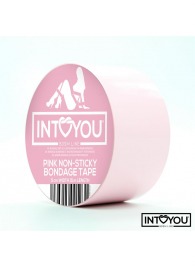 Розовый скотч для фиксации Non-Sticky Bondage Tape - 15 м. - Intoyou - купить с доставкой в Кирове