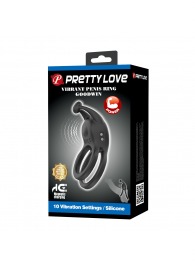 Черное перезаряжаемое виброкольцо Goodwin - Baile - в Кирове купить с доставкой