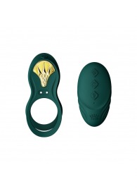 Зеленое эрекционное виброкольцо Bayek с пультом ДУ - Zalo - в Кирове купить с доставкой