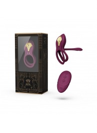 Фиолетовое эрекционное виброкольцо Bayek с пультом ДУ - Zalo - в Кирове купить с доставкой