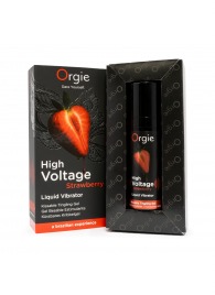 Жидкий вибратор Orgie High Voltage Strawberry - 15 мл. - ORGIE - купить с доставкой в Кирове