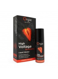 Жидкий вибратор Orgie High Voltage Strawberry - 15 мл. - ORGIE - купить с доставкой в Кирове