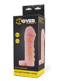 Фаллическая удлиняющая насадка с кольцом для фиксации - 16 см. - ToyFa - в Кирове купить с доставкой