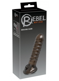 Насадка на пенис Rebel smoke с рёбрышками и отверстием под мошонку - Orion - в Кирове купить с доставкой