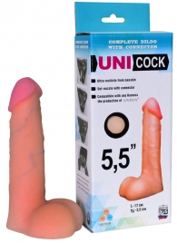Фаллическая насадка Харнесс UNICOCK 5,5  - 17 см. - LOVETOY (А-Полимер) - купить с доставкой в Кирове
