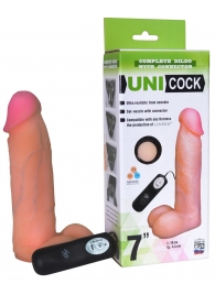 Фаллическая насадка Харнесс UNICOCK 7  с вибрацией - 19 см. - LOVETOY (А-Полимер) - купить с доставкой в Кирове