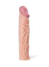 Насадка с ярко выраженной головкой и рельефным стволом - 19 см. - A-toys - в Кирове купить с доставкой