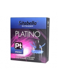 Стимулирующая насадка с усиками и шипиками Platino  Ураган - Sitabella - купить с доставкой в Кирове