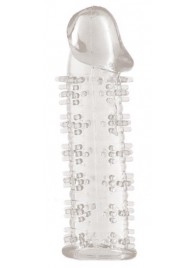 Гелевая прозрачная насадка с шипами - 12 см. - Toyfa Basic - в Кирове купить с доставкой