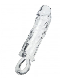 Прозрачная насадка с петлёй для фиксации - 14 см. - ToyFa - в Кирове купить с доставкой