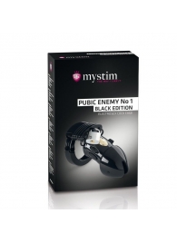 Пояс верности с электростимуляцией Mystim Pubic Enemy No1 Black Edition - MyStim - купить с доставкой в Кирове