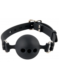 Силиконовый кляп-шар с отверстиями для дыхания Silicone Breathable Ball Gag Small - Pipedream - купить с доставкой в Кирове