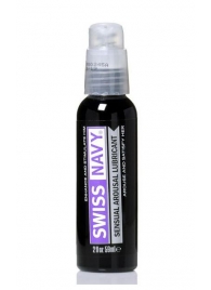 Возбуждающий гель-лубрикант на водной основе Sensual Arousal Lubricant - 59 мл. - Swiss navy - купить с доставкой в Кирове