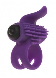 Эрекционное кольцо с подхватом мошонки и стимуляцией клитора Bullet Lastic Ring - Adrien Lastic - в Кирове купить с доставкой