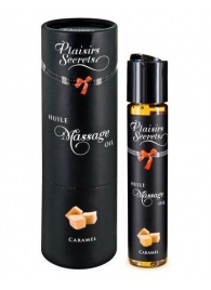 Массажное масло с ароматом карамели Huile de Massage Gourmande Caramel - 59 мл. - Plaisir Secret - купить с доставкой в Кирове