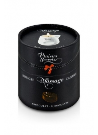 Массажная свеча с ароматом шоколада Bougie de Massage Gourmande Chocolat - 80 мл. - Plaisir Secret - купить с доставкой в Кирове