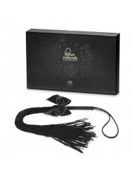 Чёрная плётка Lilly Whip Bijoux - Bijoux Indiscrets - купить с доставкой в Кирове