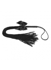 Чёрная плётка Lilly Whip Bijoux - Bijoux Indiscrets - купить с доставкой в Кирове