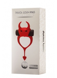 Красное эрекционное кольцо в форме дьяволенка DEVOL COCKRING - Adrien Lastic - в Кирове купить с доставкой