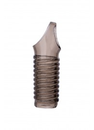 Дымчатая насадка с рёбрышками и подхватом мошонки ToyFa XLover - 12,5 см. - ToyFa - в Кирове купить с доставкой