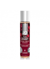 Смазка с ароматом малинового щербета JO Flavored Raspberry Sorbet - 30 мл. - System JO - купить с доставкой в Кирове