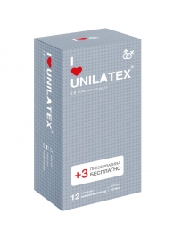 Презервативы с точками Unilatex Dotted - 12 шт. + 3 шт. в подарок - Unilatex - купить с доставкой в Кирове
