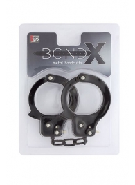 Чёрные наручники из листового металла BONDX METAL CUFFS BLACK - Dream Toys - купить с доставкой в Кирове