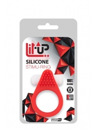 Красное эрекционное кольцо LIT-UP SILICONE STIMU RING 1 RED - Dream Toys - в Кирове купить с доставкой