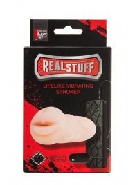 Мастурбатор-ротик с вибрацией REALSTUFF VIBRATING MASTURBATOR MOUTH - Dream Toys - в Кирове купить с доставкой