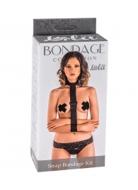 Ошейник с длинной лентой и наручниками Strap Bondage Kit One Size - Lola Games - купить с доставкой в Кирове