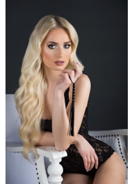 Чёрная мини-плеть из резины Rubber Mini Whip - 22 см. - Blush Novelties - купить с доставкой в Кирове