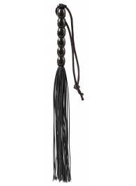 Чёрная мини-плеть из резины Rubber Mini Whip - 22 см. - Blush Novelties - купить с доставкой в Кирове