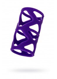 Фиолетовая насадка-сетка на пенис - 7,5 см. - A-toys - в Кирове купить с доставкой