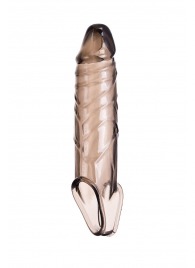 Дымчатая фаллическая насадка с подхватом и закрытой головкой - 16,2 см. - ToyFa - в Кирове купить с доставкой