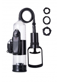 Вакуумная помпа A-toys с вибропулей и эрекционными кольцами - A-toys - в Кирове купить с доставкой