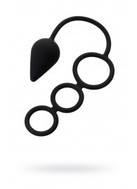 Тройное эрекционное кольцо с анальным хвостом Drop M-size - Erotist Adult Toys - в Кирове купить с доставкой