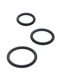 Набор из 3 чёрных эрекционных колец - ToyFa - в Кирове купить с доставкой