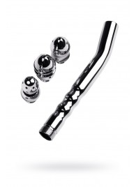 Металлический анальный душ с тремя насадками - ToyFa - купить с доставкой в Кирове