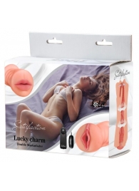 Двусторонний мастурбатор с вибропулей Satisfaction Lucky charm - Lola Games - в Кирове купить с доставкой