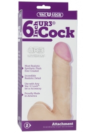 Ультра реалистичная насадка Vac-U-Lock  6  ULTRASKYN Cock - 17,3 см. - Doc Johnson - купить с доставкой в Кирове