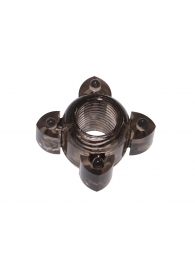 Чёрное эрекционное кольцо Rings Screw - Lola Games - в Кирове купить с доставкой