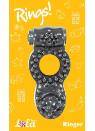 Чёрное эрекционное кольцо Rings Ringer - Lola Games - в Кирове купить с доставкой