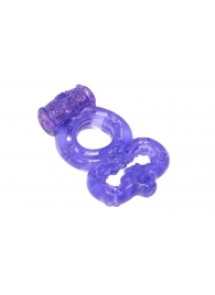 Фиолетовое эрекционное кольцо Rings Treadle с подхватом - Lola Games - в Кирове купить с доставкой