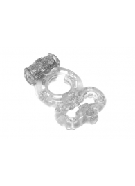 Прозрачное эрекционное кольцо Rings Treadle с подхватом - Lola Games - в Кирове купить с доставкой
