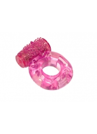 Розовое эрекционное кольцо с вибрацией Rings Axle-pin - Lola Games - в Кирове купить с доставкой