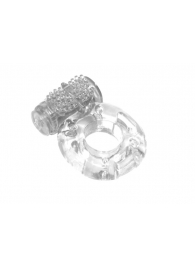 Прозрачное эрекционное кольцо с вибрацией Rings Axle-pin - Lola Games - в Кирове купить с доставкой